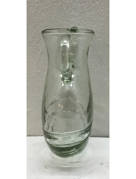 Florero Plano Pared Cristal con Base 